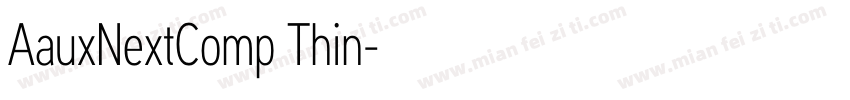 AauxNextComp Thin字体转换